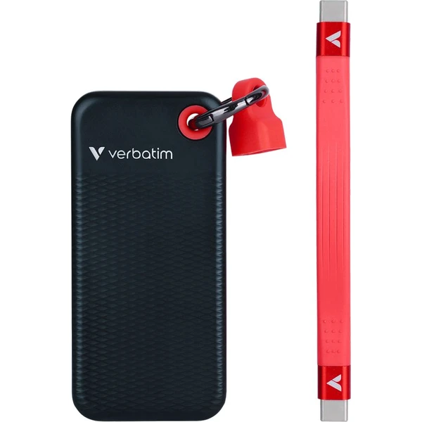 Verbatim Pocket SSD 2TB USB-C černá/červená - SSD disky - Obrázek M26S000K01