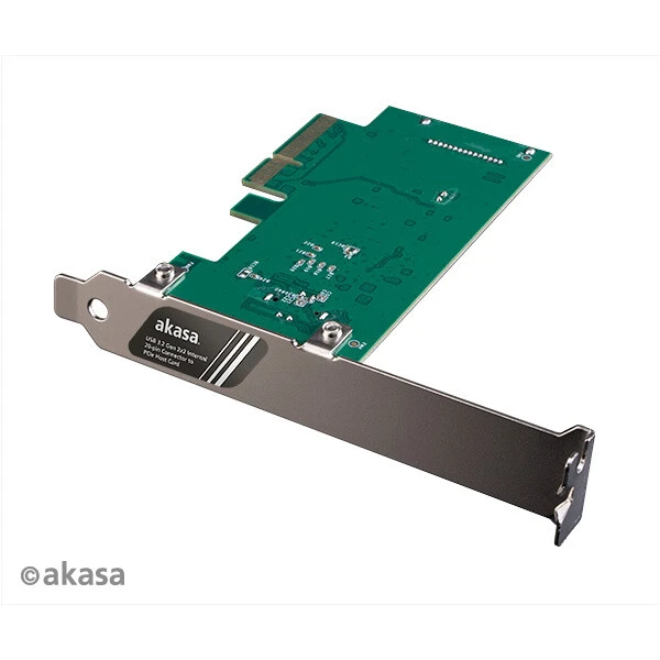 Akasa USB 3.2 HOST card, 20Gbps USB 3.2 Gen 2x2 Internal 20-pin Connector to PCIe Host Card - Řadiče - Obrázek M26X600301