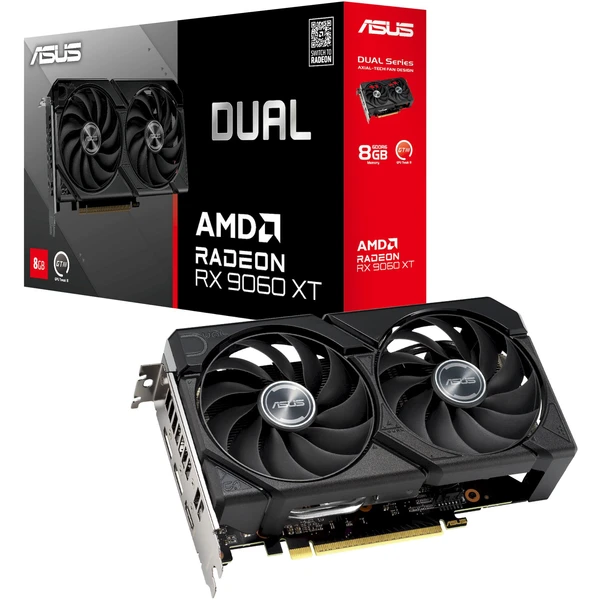 ASUS Dual AMD Radeon RX 9060 XT 8G 8GB GDDR6 - Grafické karty - Obrázek M2BH000L01