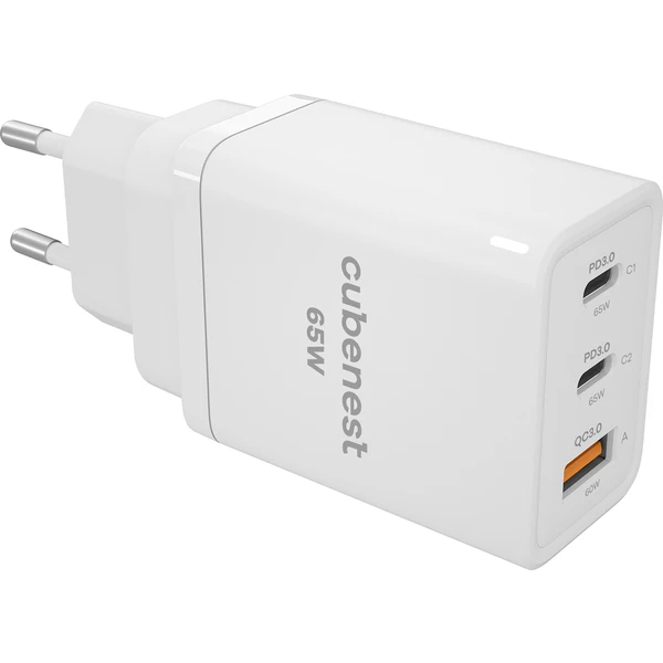 CubeNest S3D1 PD cestovní adaptér (65W) bílý - Nabíječky - Obrázek M2J6000601