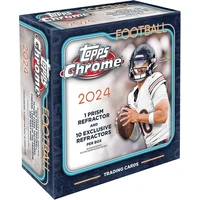 Topps 2024 NFL Chrome Football Mega Box - Fotbalové karty