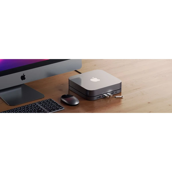 Satechi Aluminium Type-C Stand and Hub pro Mac mini stříbrný - USB huby - Obrázek M3CT000501