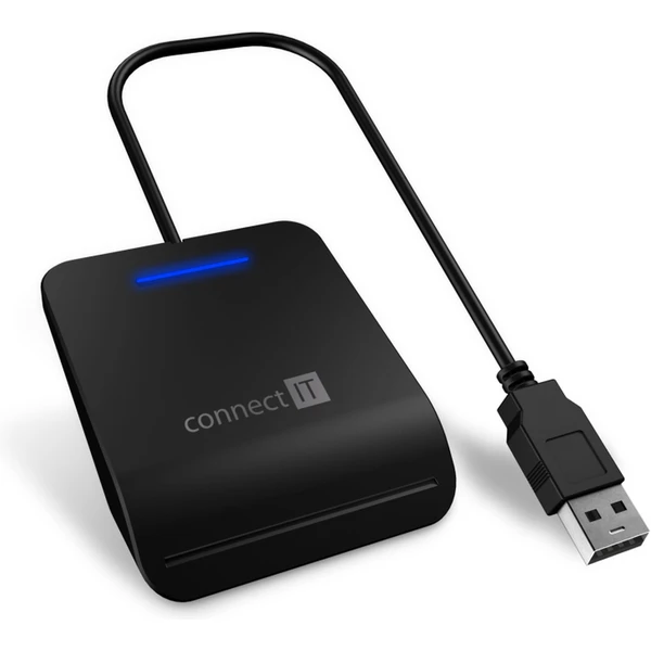 CONNECT IT USB čtečka eObčanek a čipových karet černá - Čtečky čipových karet - Obrázek M3N0000J01