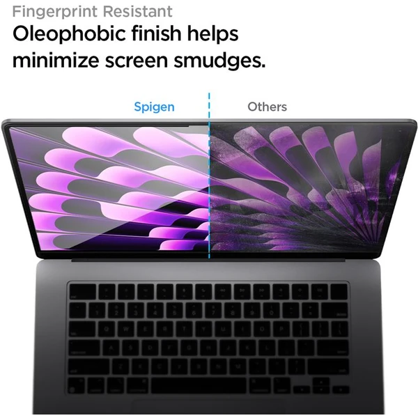 Spigen Glass tR Slim tvrzené sklo MacBook Air 15" M2/M3/M4 - Ochranné folie a skla - Obrázek M3N5000701