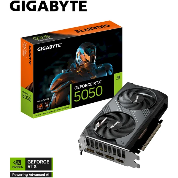 GIGABYTE NVIDIA GeForce RTX 5050 WINDFORCE OC 8G - Grafické karty - Obrázek M4BE000K01