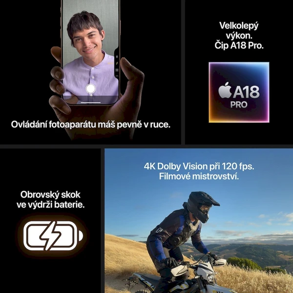Apple iPhone 16 Pro 1TB černý titan - Mobilní telefony - Obrázek M4PD000K01