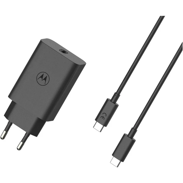 Motorola TurboPower nabíječka 68W USB-C s USB-C/USB-C kabelem černá - Nabíječky - Obrázek M4XC000N01