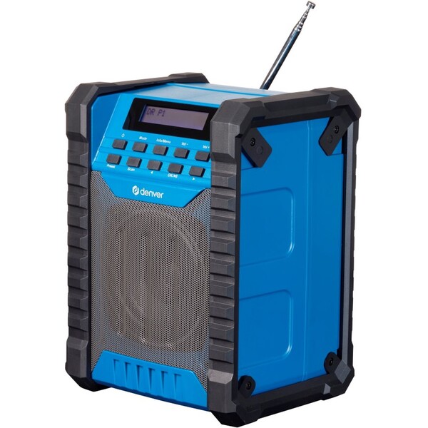 Denver WRD-60 pracovní FM/DAB+ rádio s Bluetooth modré Modrá