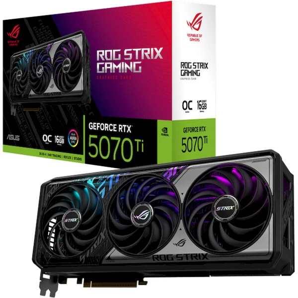 ASUS ROG Strix NVIDIA GeForce RTX 5070 Ti 16GB GDDR7 OC - Grafické karty - Obrázek M5RI000K01