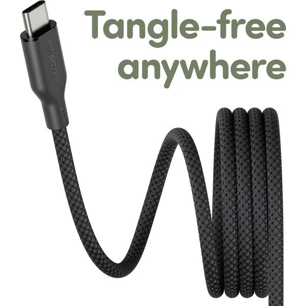 PanzerGlass USB-C/USB-C magnetický napájecí kabel 240W 1,5m černý - Kabely a redukce - Obrázek M63J000K01