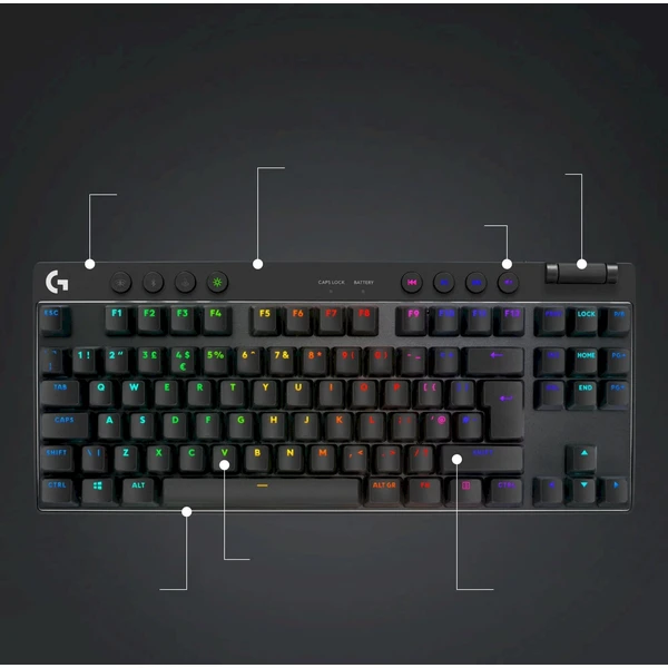 Logitech G PRO X TKL Lightspeed (US) černá - Klávesnice - Obrázek M64C000L01