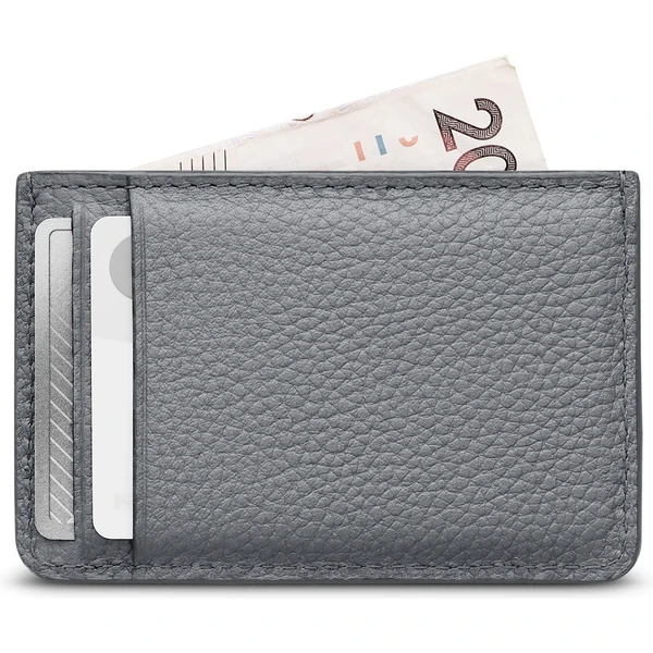 Woolnut kožené pouzdro na karty šedé - Peněženky - Obrázek M668000701
