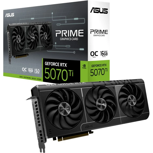 ASUS PRIME NVIDIA GeForce RTX 5070 Ti 16GB GDDR7 OC - Grafické karty - Obrázek M6DB000K01