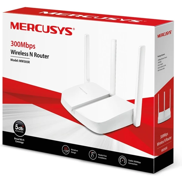 Mercusys MW305R Wi-Fi 4 router bílý - Routery - Obrázek M6R7300401