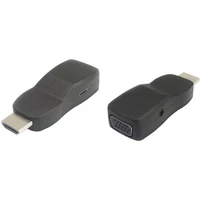 PremiumCord HDMI/VGA + 3,5mm redukce s napájecím konektorem černá - Kabely a redukce