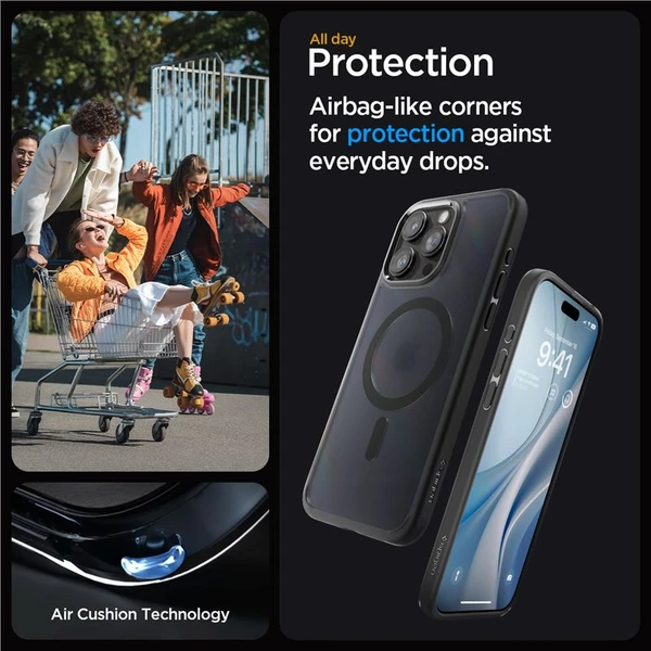 Spigen Ultra Hybrid MagFit kryt iPhone 15 Pro Max černý - Pouzdra - Obrázek M6T8000601