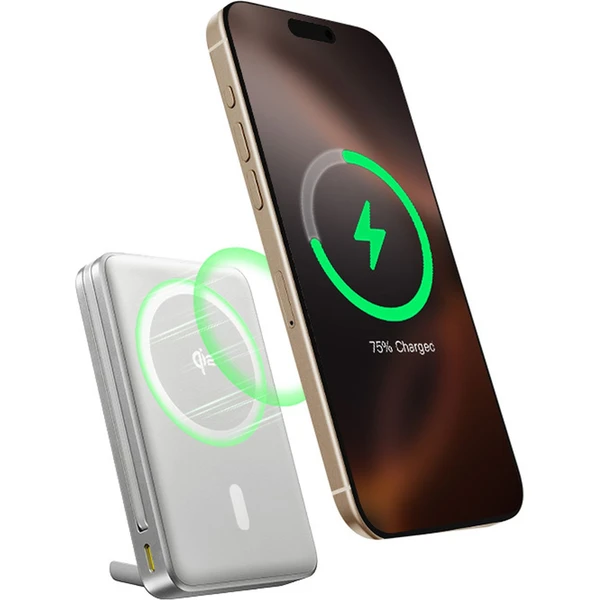 Baseus Nomos Qi2 powerbanka 10000mAh 45W s kabelem USB-C šedá - Powerbanky - Obrázek M7AE000N01