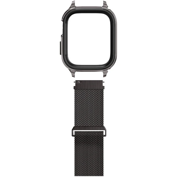 Spigen Metal Fit Pro řemínek s pouzdrem Apple Watch 9/8/7 (45mm) grafitový - Řemínky - Obrázek M7D5000L01