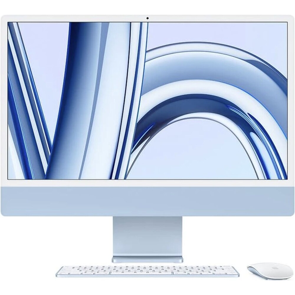 CTO Apple iMac 24" (2023) / Modrý / 16GB / Mouse / CZ KLV / Stojan / 256GB SSD
