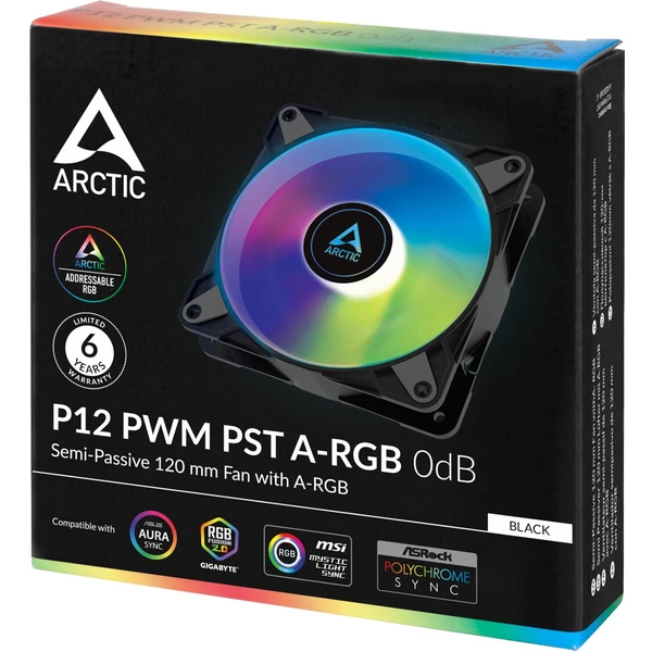 Arctic P12 PWM PST ARGB - Ventilátory pro PC - Obrázek M7RR600301