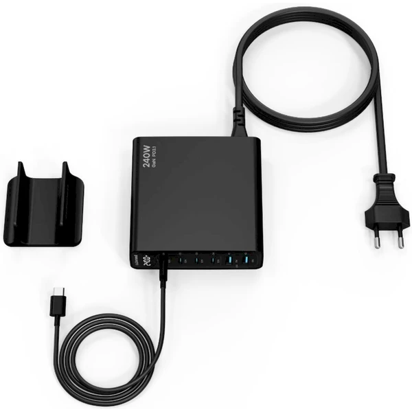 CubeNest S6D0 GaN nabíjecí stanice s Power Delivery 3.1. (240W) černá - Nabíječky - Obrázek M7S8000J01