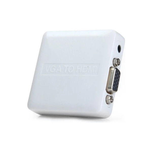 PremiumCord VGA + 3,5mm -> HDMI elektronická redukce bílá - Kabely a redukce - Obrázek M7SU000501