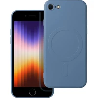 Smarty Mag silikonový kryt s MagSafe iPhone 7 / 8 / SE 2020 / SE 2022 modrý - Pouzdra