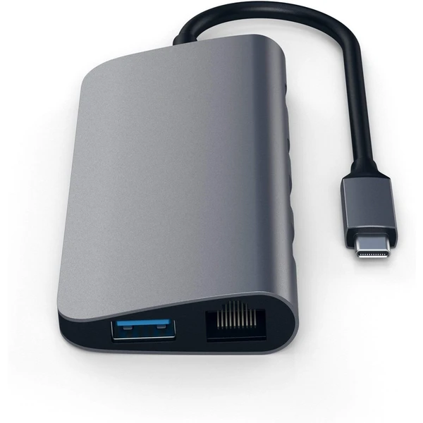 Satechi Multimedia hub vesmírně šedý - USB huby - Obrázek M8ME100301