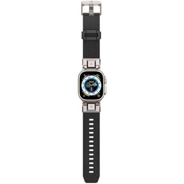 Spigen DuraPro Armor řemínek Apple Watch Ultra 49/46/45/44/42mm stříbrný/černý - Řemínky - Obrázek M8N5000701