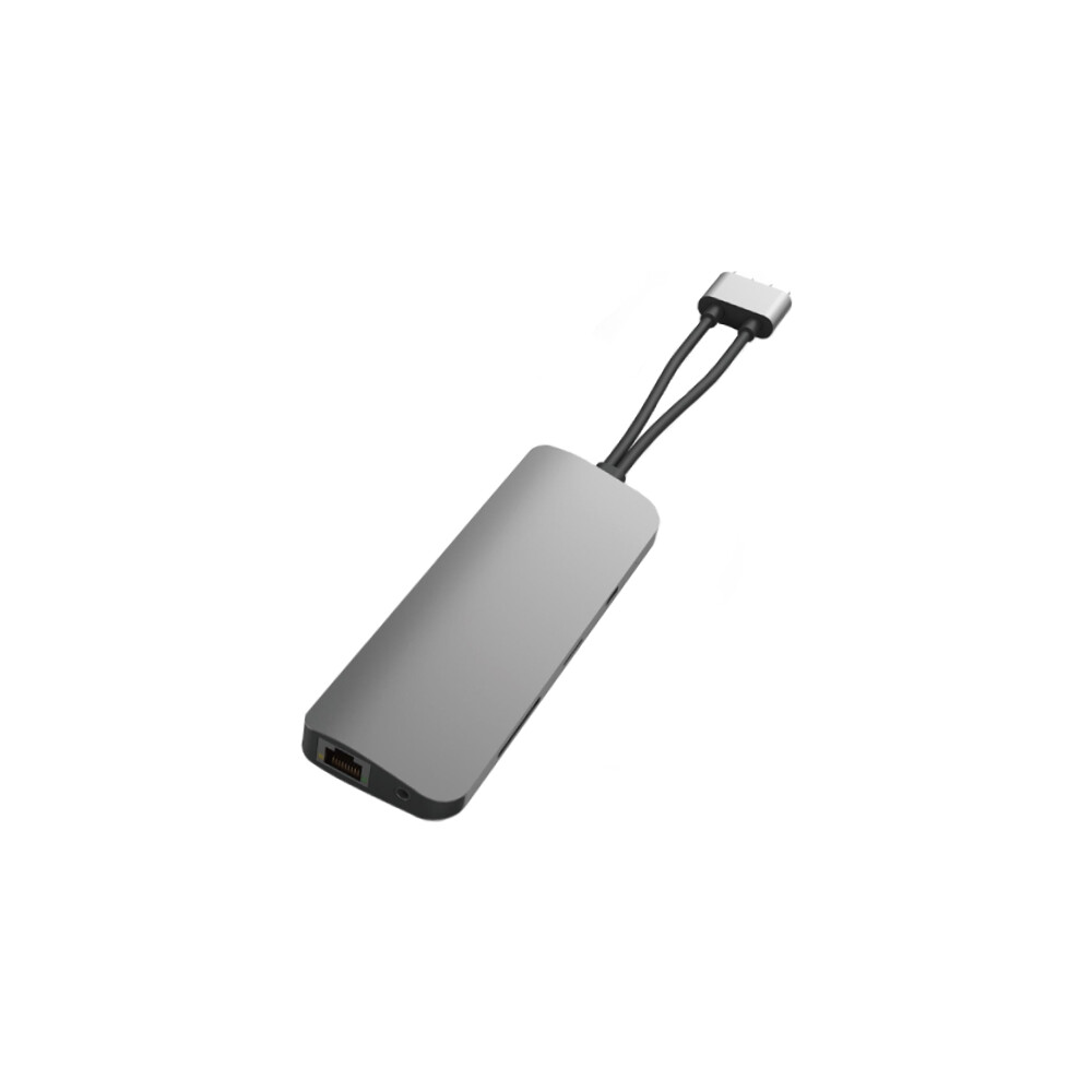 HyperDrive VIPER 10 ve 2 USB-C Hub stříbrný