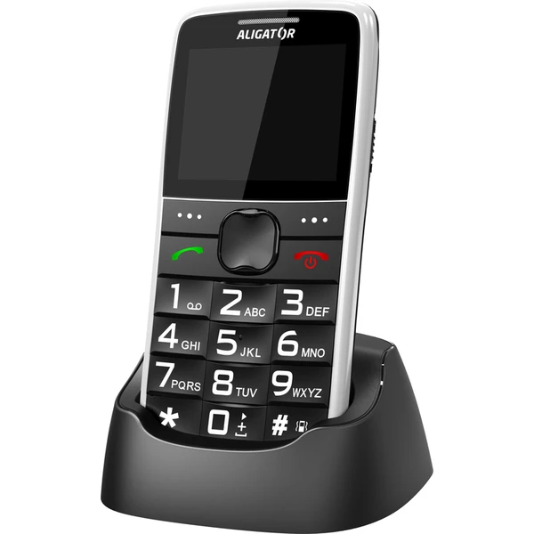 ALIGATOR A675 Senior bílý + stolní nabíječka - Mobilní telefony - Obrázek M9PL600301