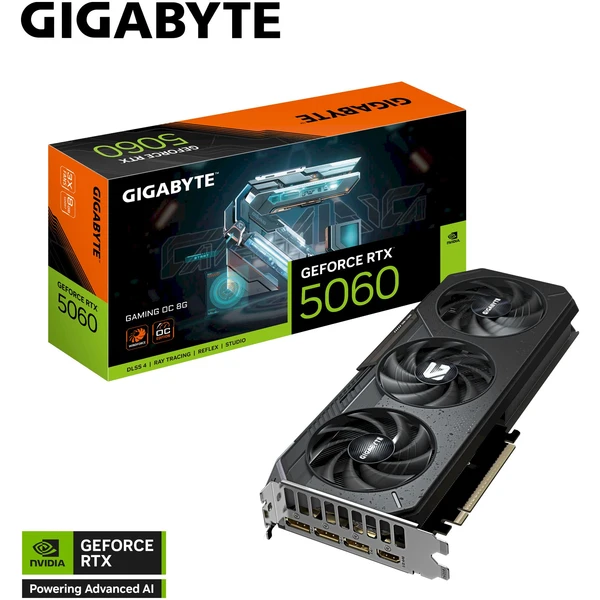 GIGABYTE NVIDIA GeForce RTX 5060 GAMING OC 8G - Grafické karty - Obrázek M9UF000J01