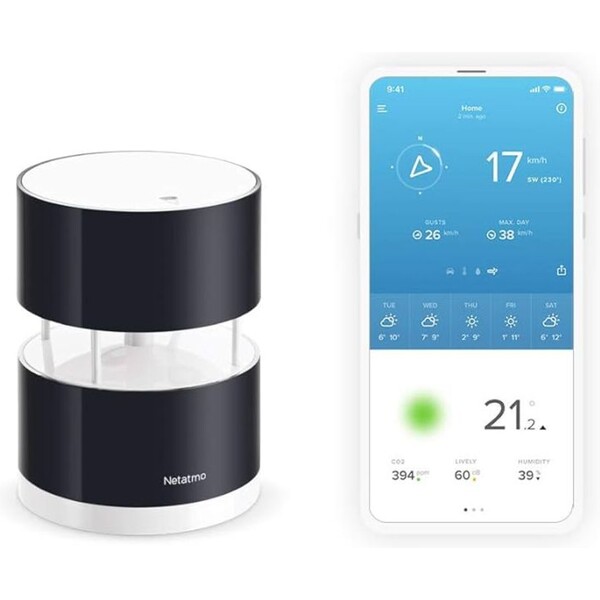 Netatmo Wind Gauge Černá