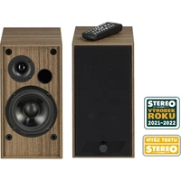 AQ M25 aktivní stereo reproduktory s BT hnědé - Reproduktory