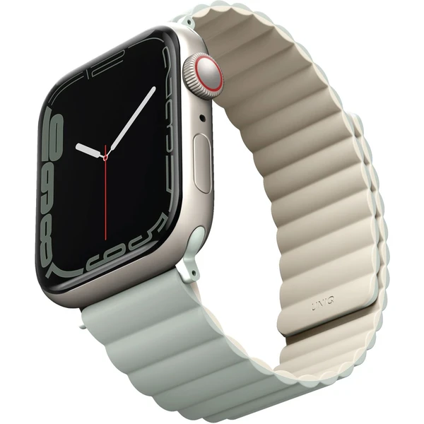 UNIQ Revix oboustranný řemínek pro Apple Watch 42/41/40/38mm Sage (šedolozený/béžový) - Řemínky - Obrázek MC3WF00101