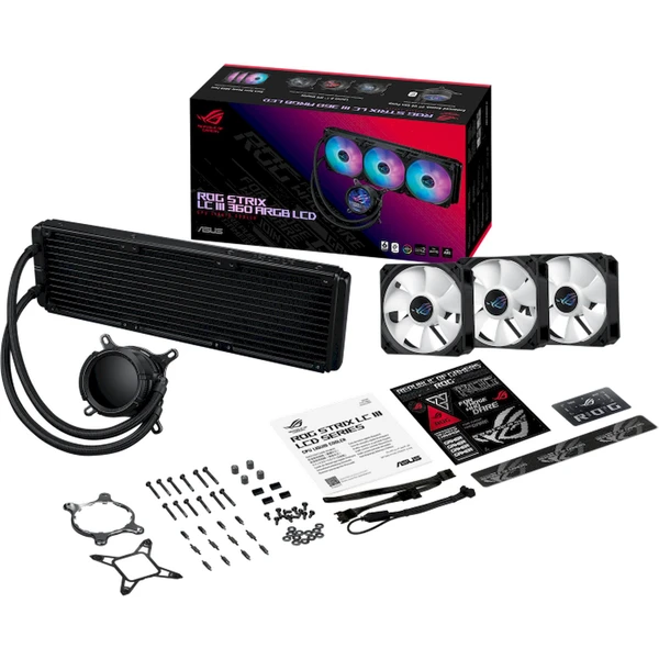 ASUS ROG STRIX LC III 360 ARGB LCD černá - Chladiče - Obrázek MCB9000O01