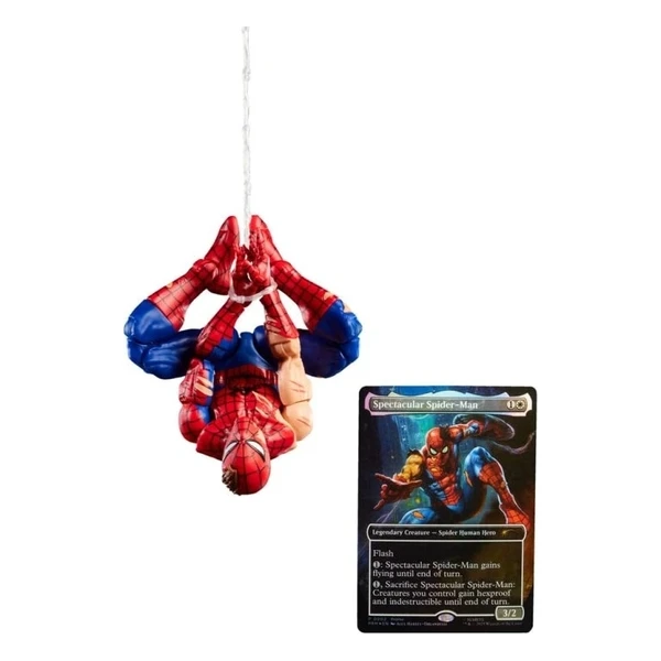 Figurka Hasbro Marvel Legends X Magic: The Gathering - Battle-Damaged Spider-Man (plus Exclusive Foi - Figurky - Obrázek MGEN000K01