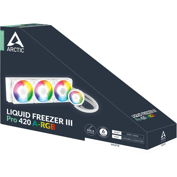 Arctic Liquid Freezer III Pro 420 ARGB bílý - Chladiče - Obrázek MHYF000K01