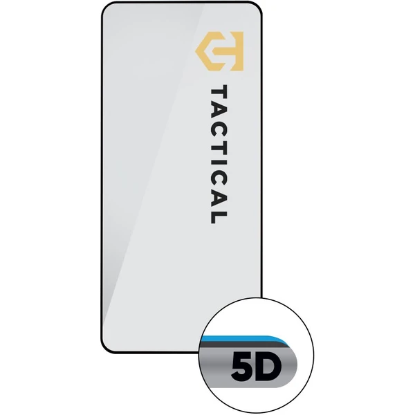 Tactical Glass Shield 5D sklo Xiaomi Redmi Note 12 Pro 5G černé - Ochranné folie a skla - Obrázek MHYQ100501