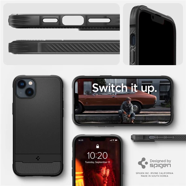 Spigen Rugged Armor Mag kryt iPhone 14 černý - Pouzdra - Obrázek MIZG300401