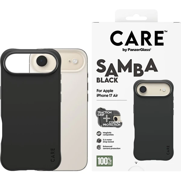 PanzerGlass® CARE Samba kryt s MagSafe Apple iPhone Air Black - Pouzdra - Obrázek MKDH000K01