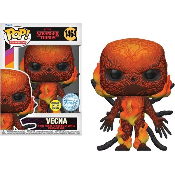Funko POP! #1464 TV: Stranger Things S4 - Vecna (Red/Fire) (GITD)