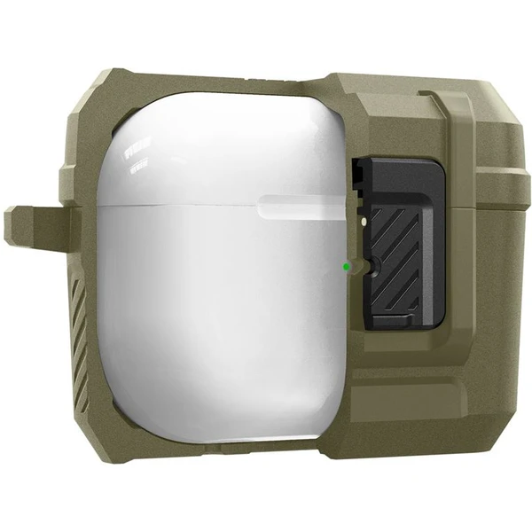 Spigen Lock Fit odolné pouzdro Apple AirPods Pro 2 gen. vintage khaki - Pouzdra - Obrázek MKK0000N01