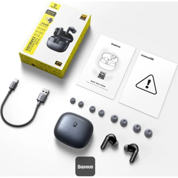 Baseus Bass BP1 Pro bluetooth sluchátka černá - Sluchátka - Obrázek MLBQ000K01