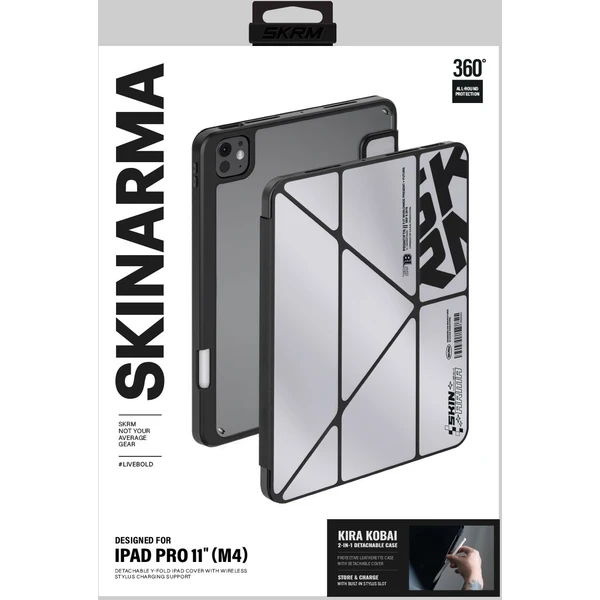 SKINARMA Kira Kobai pouzdro iPad Pro 11" (2025) Chrome - Pouzdra - Obrázek MLD5000O01