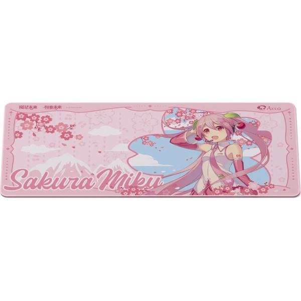 Akko x Sakura Miku podložka pod myš a klávesnici - Podložky - Obrázek MNQG000K01