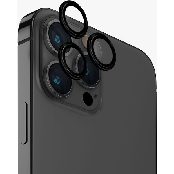 UNIQ OPTIX Aluminium Camera Lens Protector iPhone 15 Pro černá
