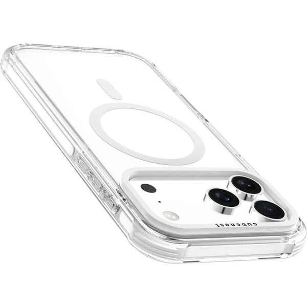 Cubenest MagPro Strong Guard MagSafe kryt iPhone 17 Pro Max bílý - Pouzdra - Obrázek MQBK000K01