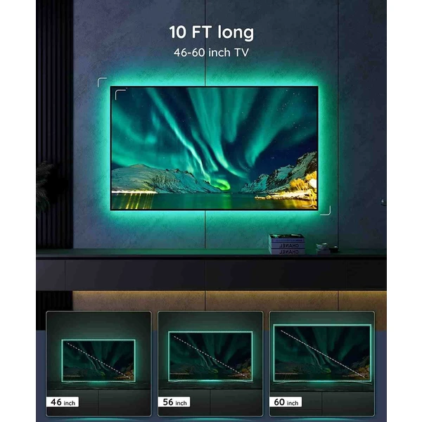 Govee TV 46-60" SMART LED podsvícení RGB + ovladač - Chytrá osvětlení - Obrázek MQG4000J01