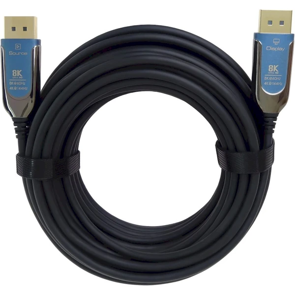 PremiumCord DisplayPort 1.4/DisplayPort 1.4 optický kabel 8K 30m černý  - Kabely a redukce - Obrázek MQHF000K01